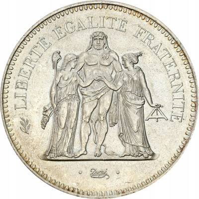 Francja. 50 Franków 1975, Herkules – SREBRO