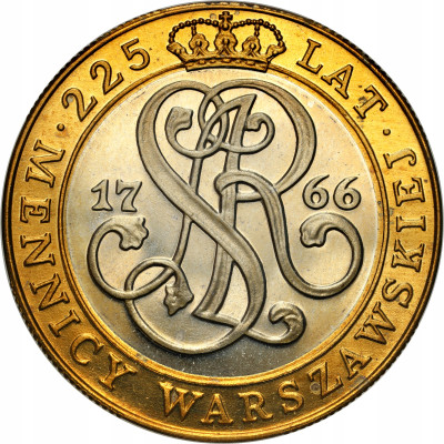 20.000 złotych 1991, 225 lat Mennicy