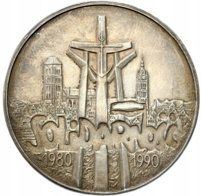 100.000 złotych 1990 Solidarność typ A – SREBRO