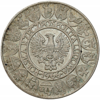 PRL - 100 złotych 1966 Mieszko i Dąbrówka - Millenium - SREBRO