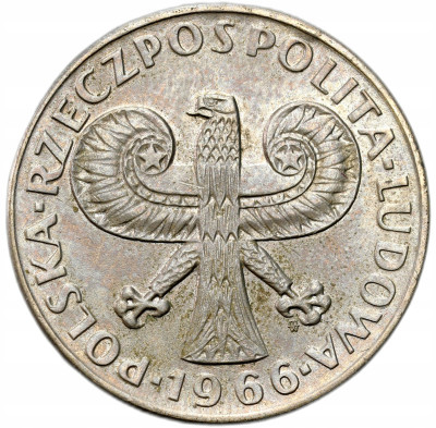 PRL. 10 złotych 1966 mała kolumna