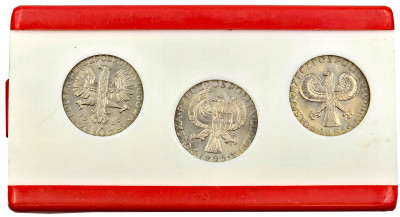PRL. Zestaw monet z 10 złotych 1965 roku