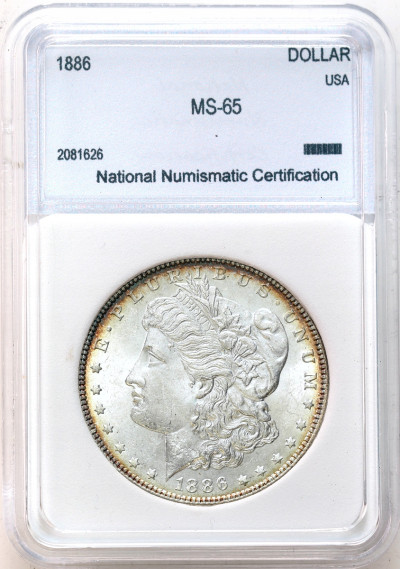 USA 1 dolar 1886 Filadelfia - NNC MS65 - SREBRO