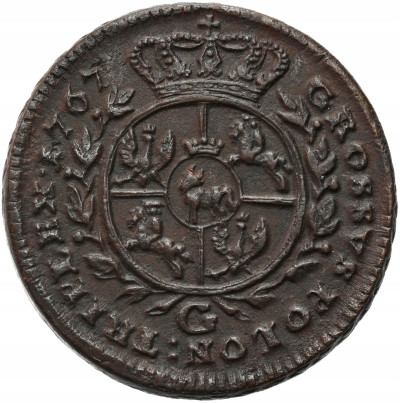 Stanisław August Poniatowski. Trojak (3 grosze) 1767 G, Kraków