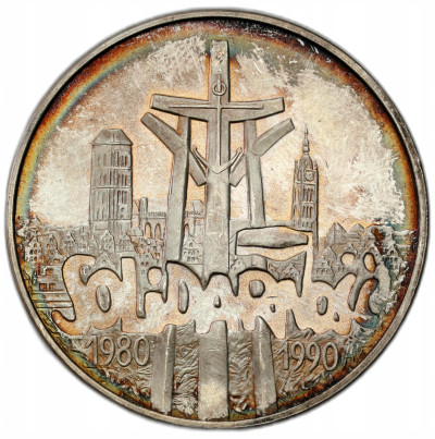 100.000 złotych 1990 Solidarność typ A – SREBRO
