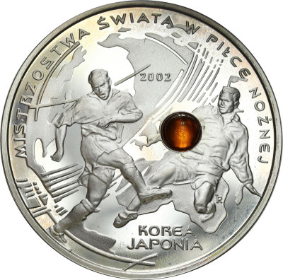10 złotych 2002 Korea Japonia bursztyn – SREBRO