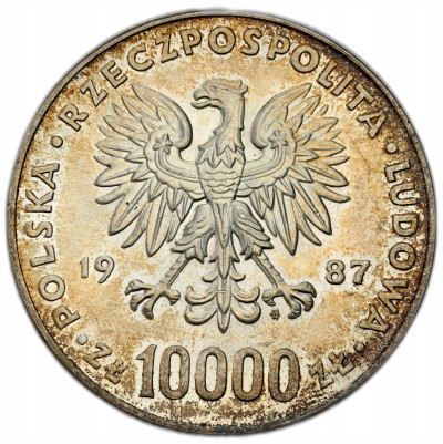 PRL. 10.000 złotych 1987 Jan Paweł II – SREBRO