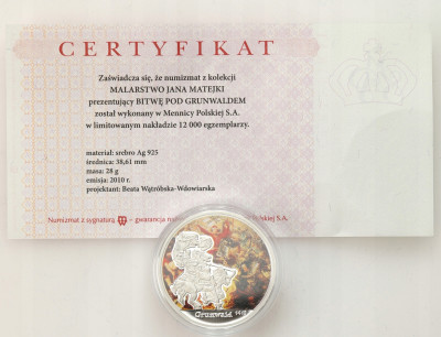 Medal - Jan Matejko Grunwald - SREBRO
