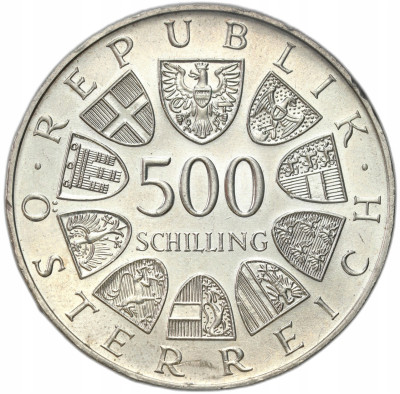 Austria. 500 szylingów 1984 Fanny Elssler – SREBRO