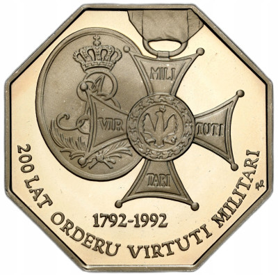 50.000 złotych 1992, 200 lat Orderu Virtuti Militari – PIĘKNE