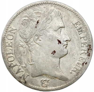 Francja, Napoleon Bonaparte (1804–1815). 5 franków 1811 A, Paryż – SREBRO
