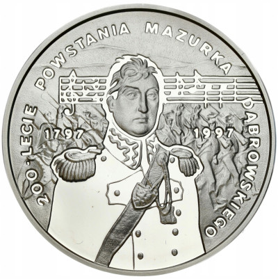 10 złotych 1996 Mazurek Dąbrowskiego – SREBRO