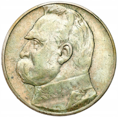 II RP. 10 złotych 1937 Piłsudski – SREBRO