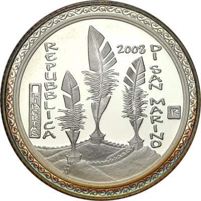 Włochy. San Marino. 5 euro 2008 Olimpiada Pekin