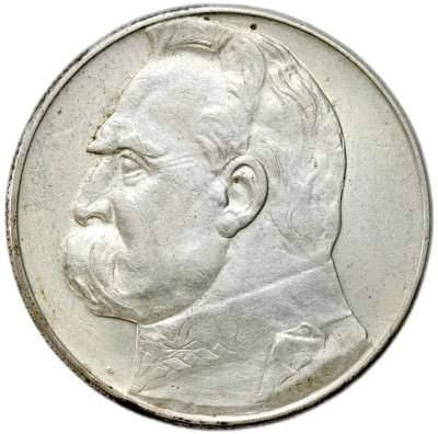 II RP. 10 złotych 1937 Piłsudski – SREBRO