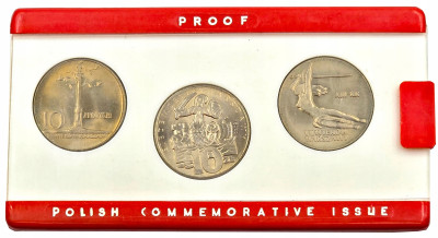 PRL. Zestaw monet z 10 złotych 1965 roku