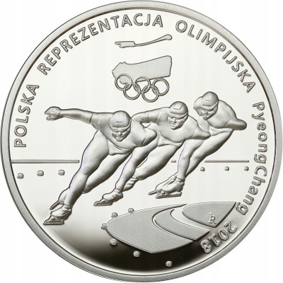 10 złotych 2018 Olimpiada Pyeong Chang – SREBRO