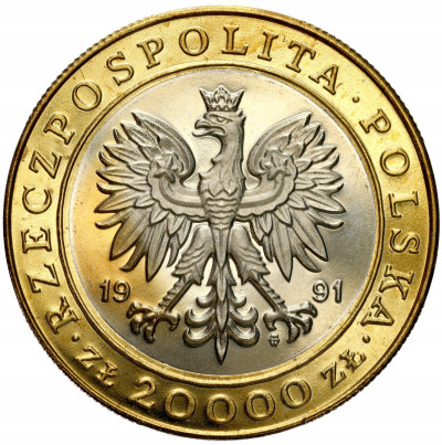 20.000 złotych 1991, 225 lat Mennicy – PIĘKNE