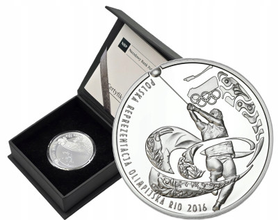III RP. 10 złotych 2016 Polska Reprezentacja w Rio