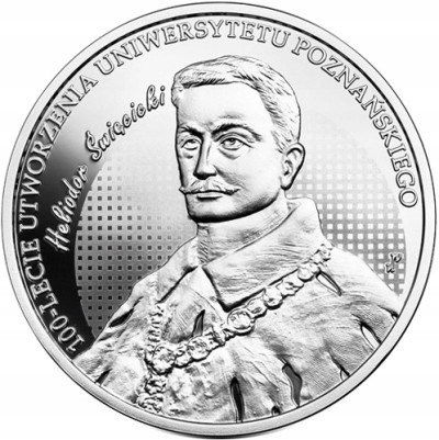 10 złotych 2019 - utworzenie Uniwersytetu Poznańskiego – SREBRO