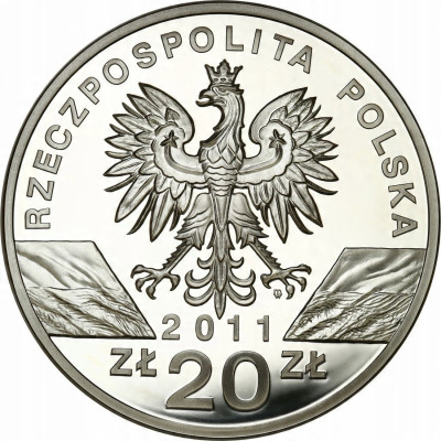 20 złotych 2011 Borsuk - SREBRO