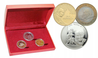 SET Jan Paweł II, 30 lat pontyfikatu, 3 sztuki – SREBRO