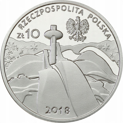 10 złotych 2018 Olimpiada Pyeong Chang – SREBRO