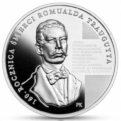 10 złotych 2024 - Romuald Traugutt – SREBRO