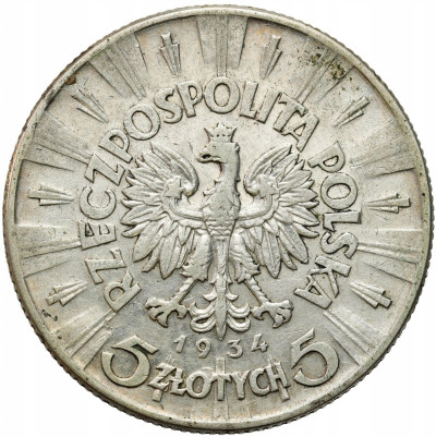 II RP. 5 złotych 1934 Piłsudski