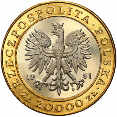 20.000 złotych 1991, 225 lat Mennicy – PIĘKNE