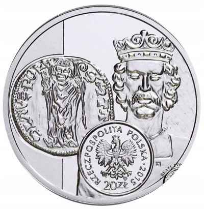 20 złotych 2015 Floren Władysława Łokietka - SREBRO