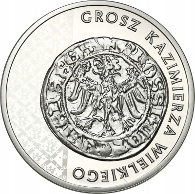 20 złotych 2015 Grosz Kazimierza Wielkiego - SREBRO