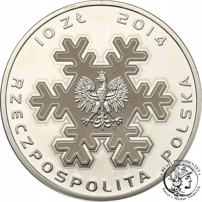 10 złotych 2014 Reprezentacja Olimpijska Soczi – SREBRO