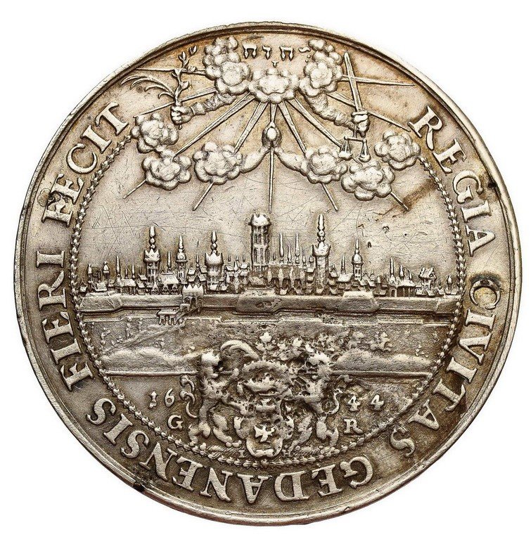 Władysław IV Waza. Donatywa 1644, Gdańsk, srebro