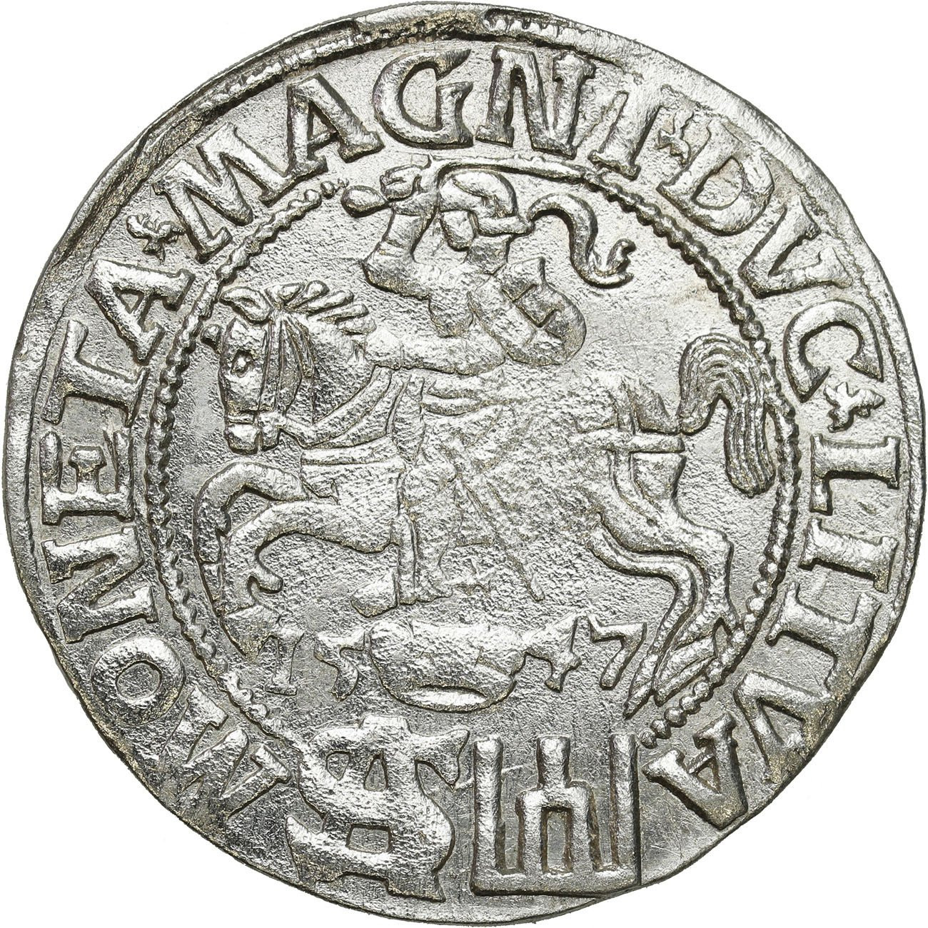 Zygmunt II August. Grosz na stopę polską 1547, Wilno