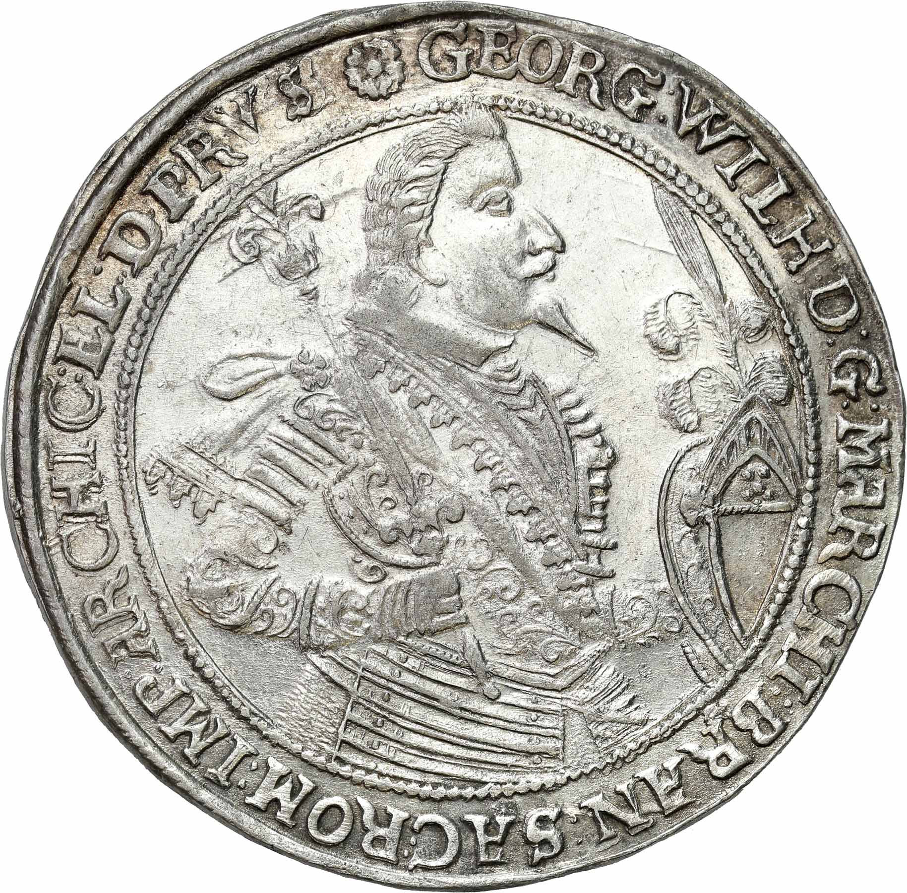 Prusy Książęce, Jerzy Wilhelm (1619-1640). Talar 1634, Królewiec – PIĘKNY