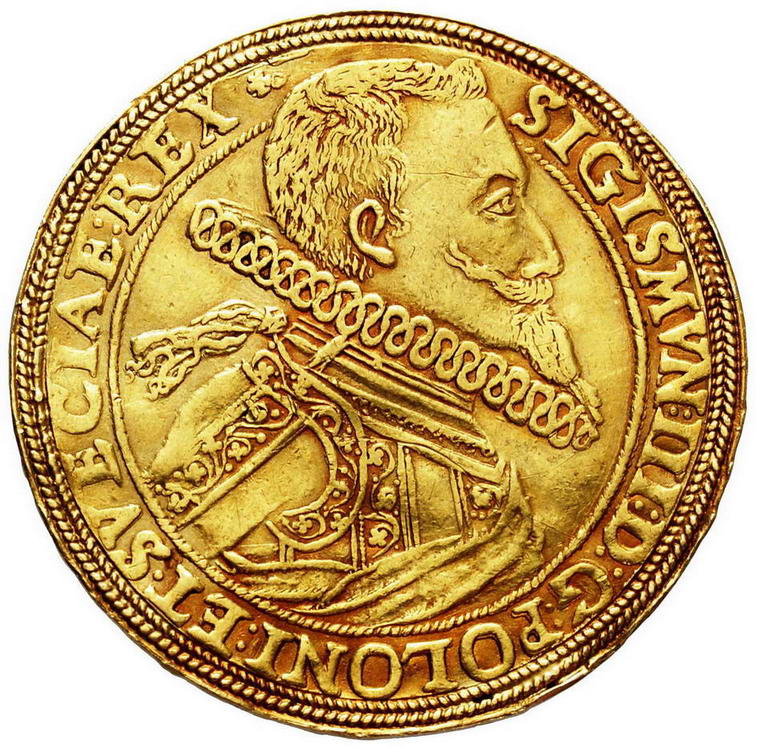 Zygmunt III Waza. Półportugał koronny (5 dukatów) 1614, Bydgoszcz