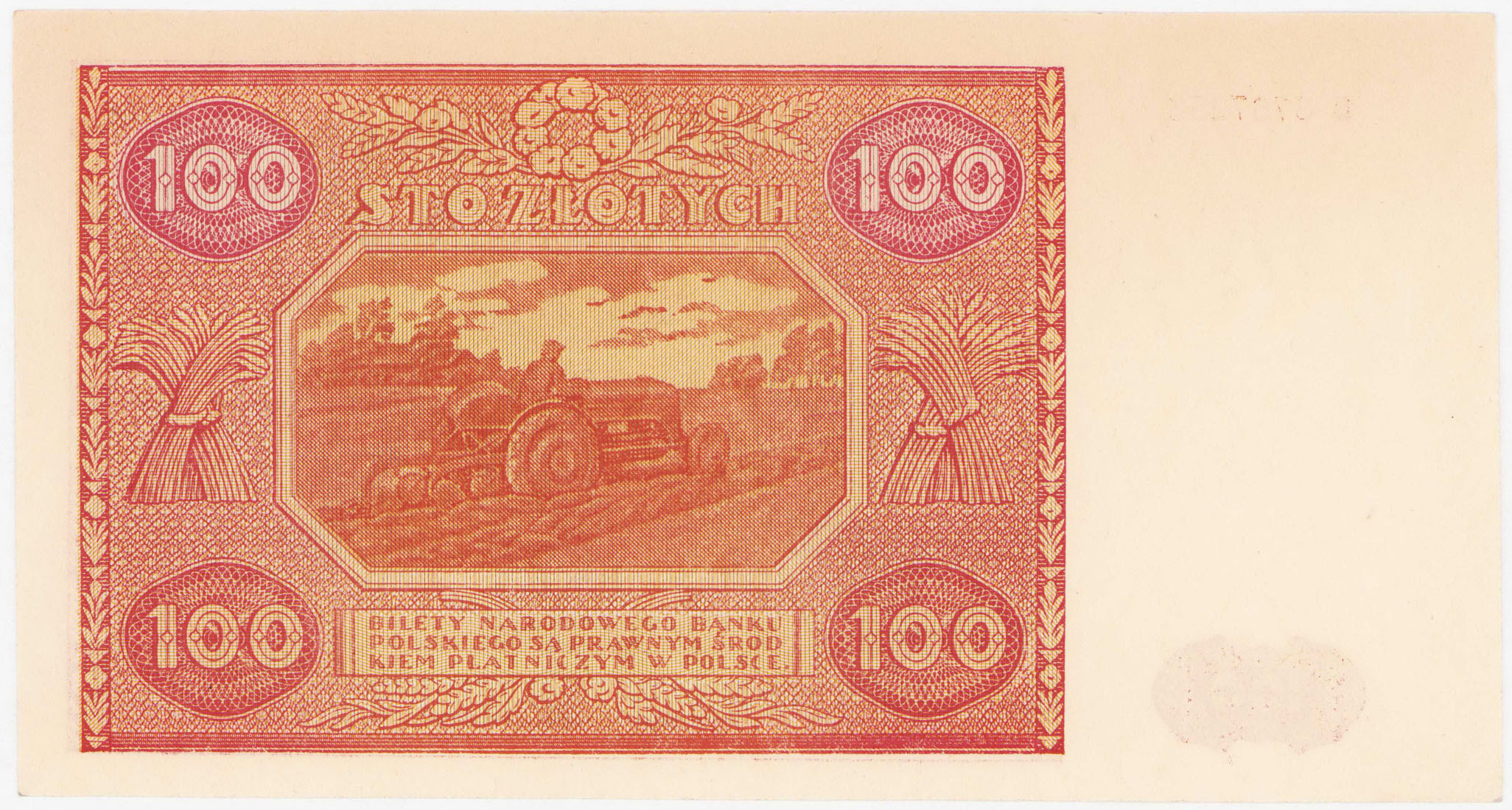 100 złotych 1946 seria B - RZADKOŚĆ R5