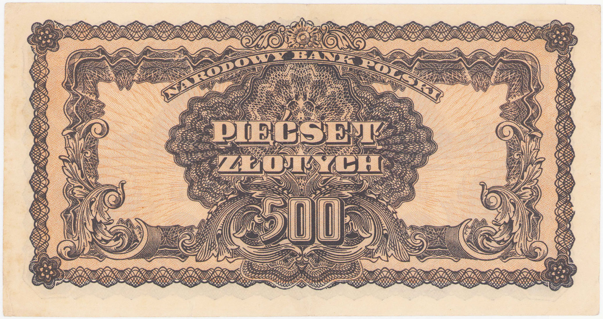 500 złotych 1944 seria BC, - OBOWIĄZKOWE - RZADKOŚĆ R5