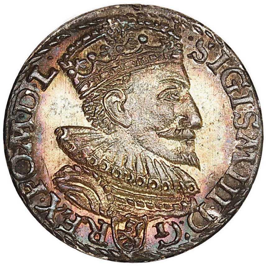 Zygmunt III Waza. Trojak koronny 1594, Malbork