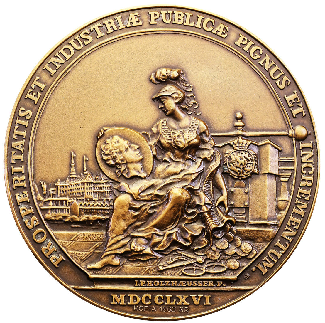 Polska. Medal 200 lat Mennicy 1966 brąz