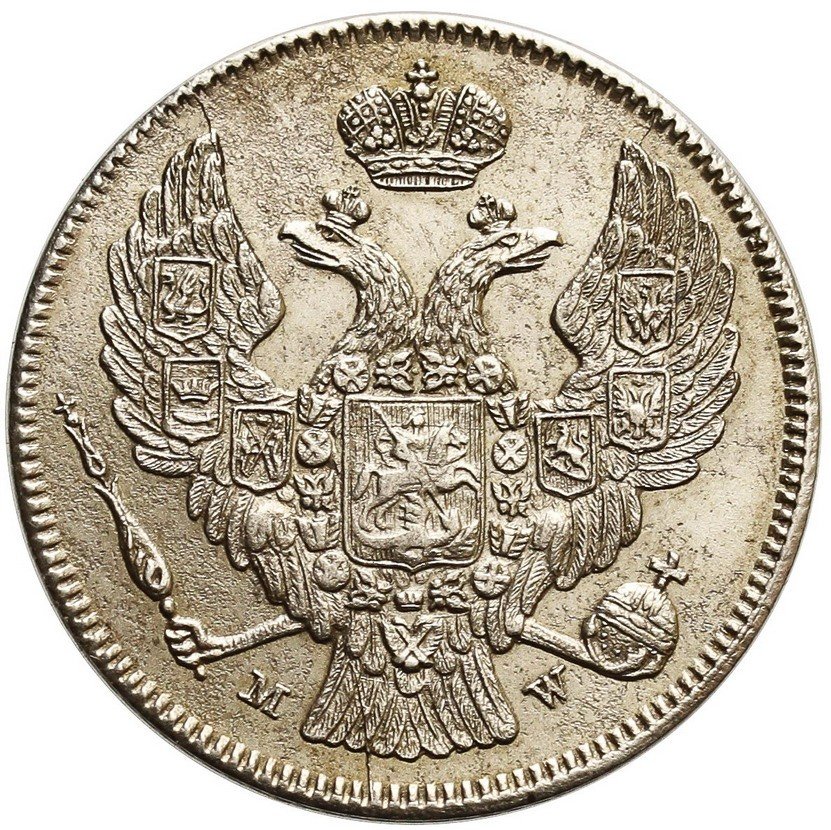 Polska XIX wiek.  30 kopiejek = 2 złote 1835, Warszawa