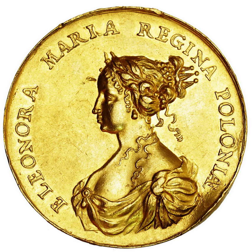 Michał Korybut Wiśniowiecki. Medal zaślubinowy wagi 8 dukatów 1670