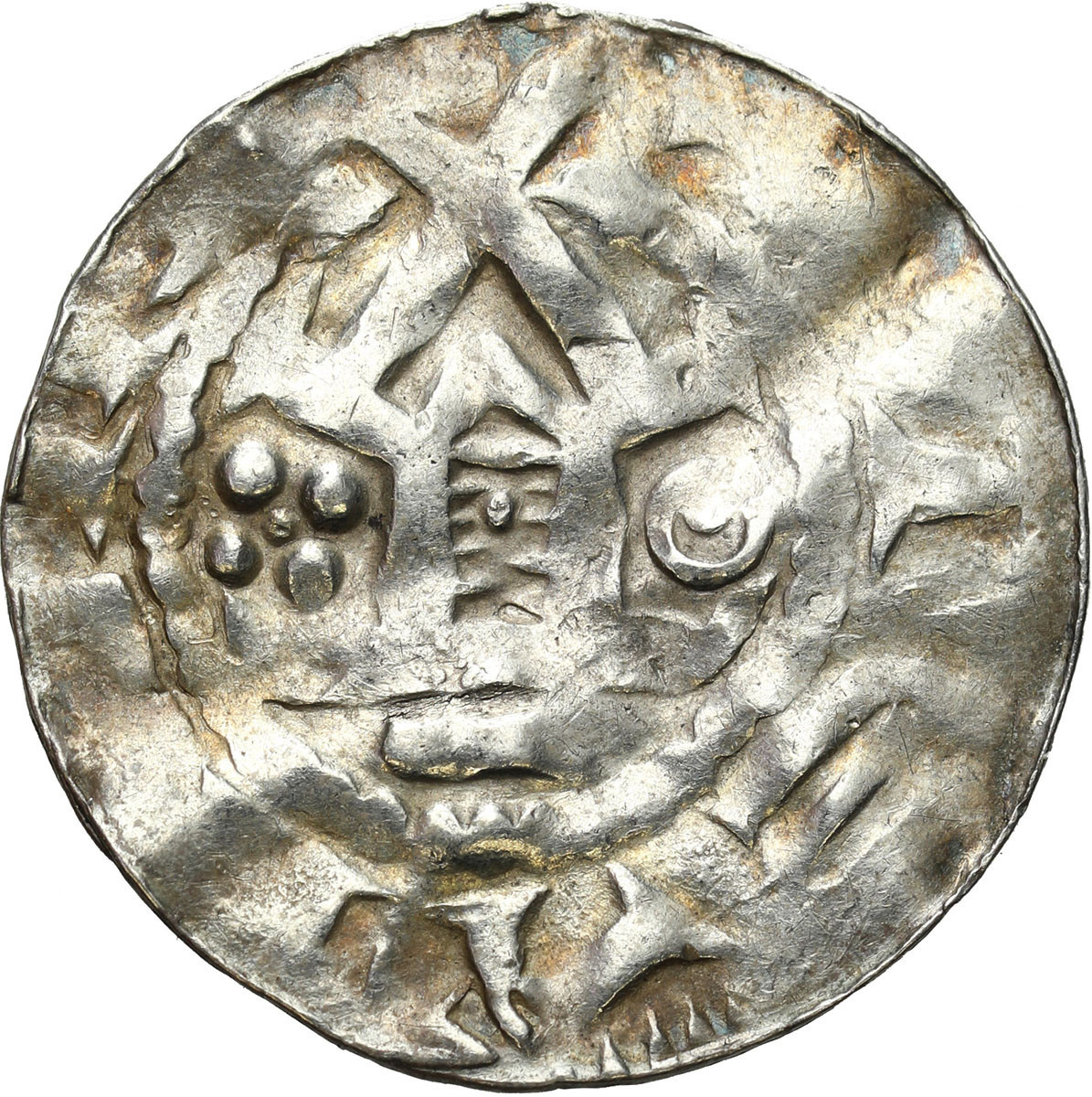 Niemcy, Saksonia. Otto III (983-1002). Naśladownictwo denara typu OAP