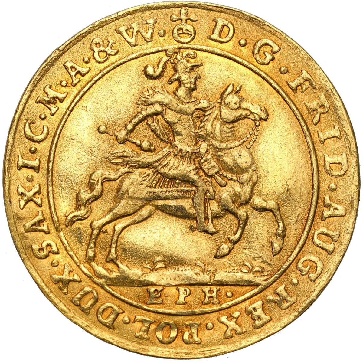 August II Mocny. Dukat 1702 EPH, Lipsk
