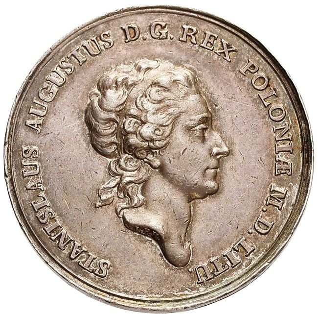 Stanisław August Poniatowski. Medal koronacyjny 1764, Warszawa