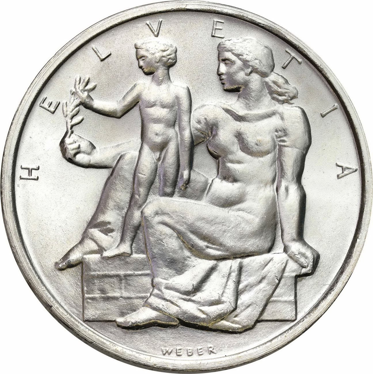 Szwajcaria. 5 franków 1948 B, Berno