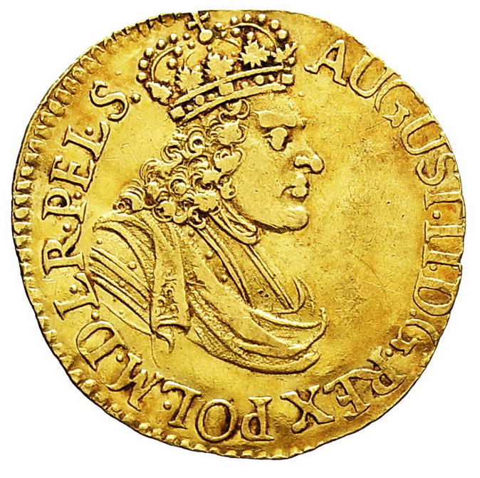 August II Mocny. Dukat 1698, Gdańsk