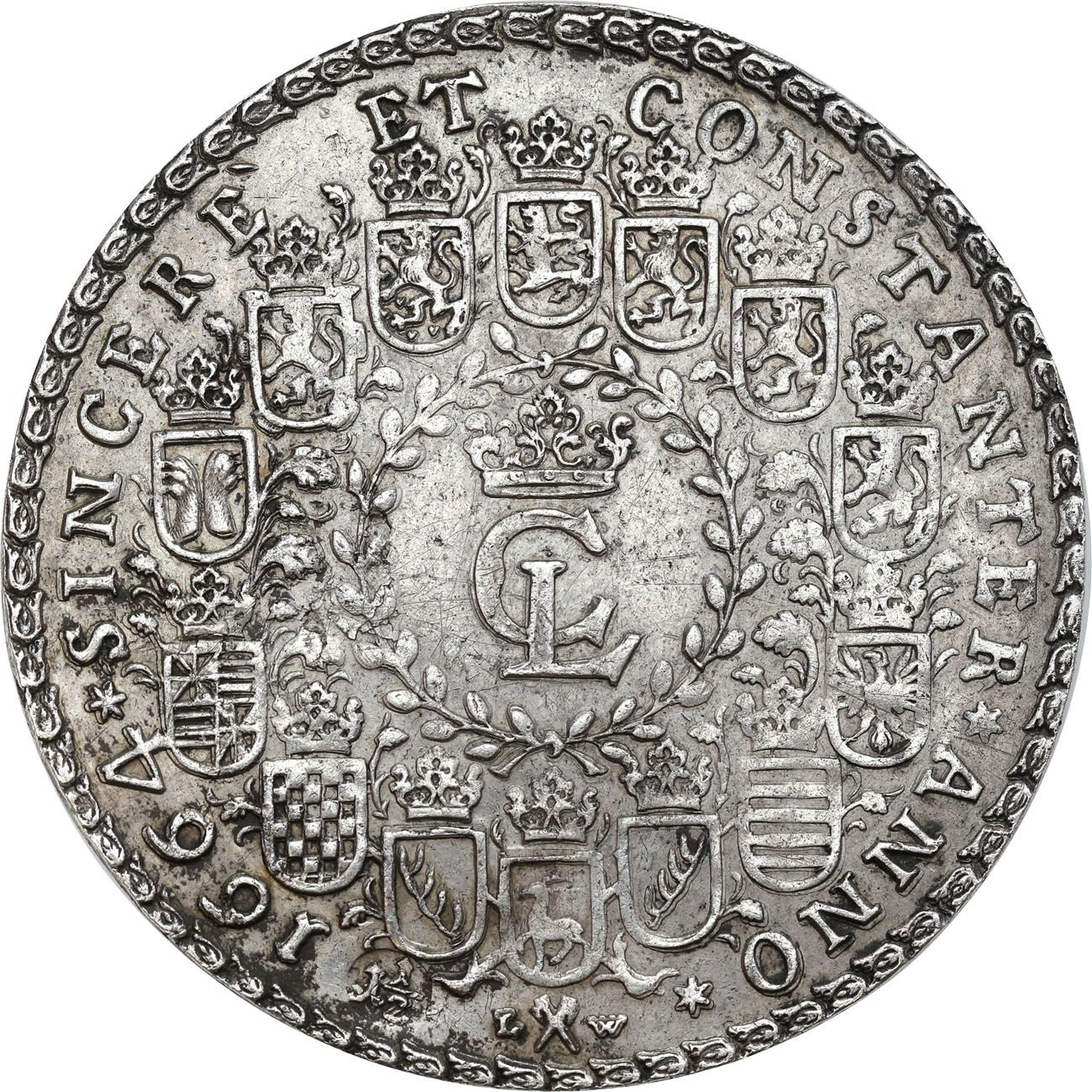 Niemcy, Brunschweig-Lüneburg-Celle. Christian Ludwig (1648-1665). 1 1/2 talara 1664, Clausthal - RZADKIE