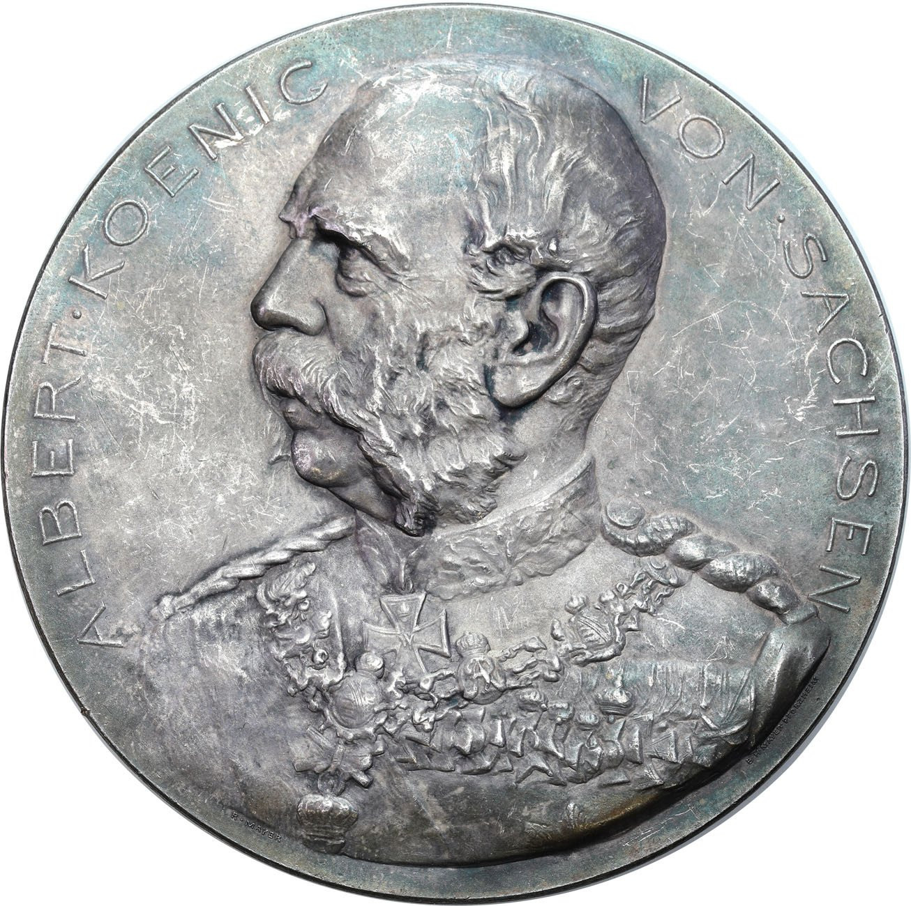 Niemcy, Saksonia. Albert Medal 1898 70 rocznica urodzin oraz 25 - lecie rządu. 